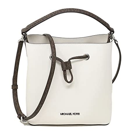 michael kors suri medium bucket leather shoulder bag messenger|Suri Medium Striped Bucket Bag .